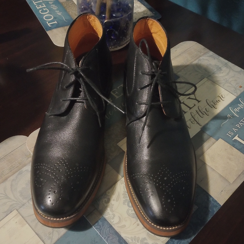Florsheim (14202) Black Genuine Leather Men's Shoes Size 11.5D